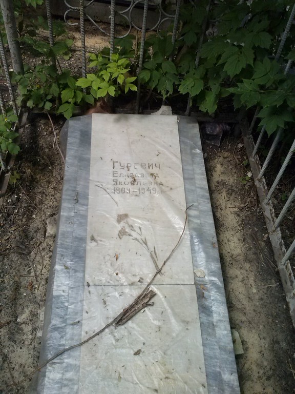 Гуревич Елизавета Яковлевна, Саратов, Еврейское кладбище